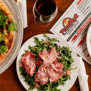 Arugula Parmigiano Prosciutto Blueberry Salad