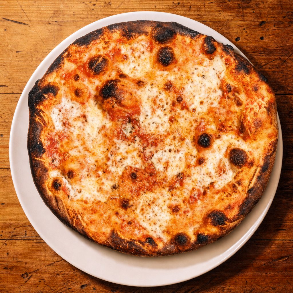 Quattro Formaggi (4 Cheeses) Pizza.