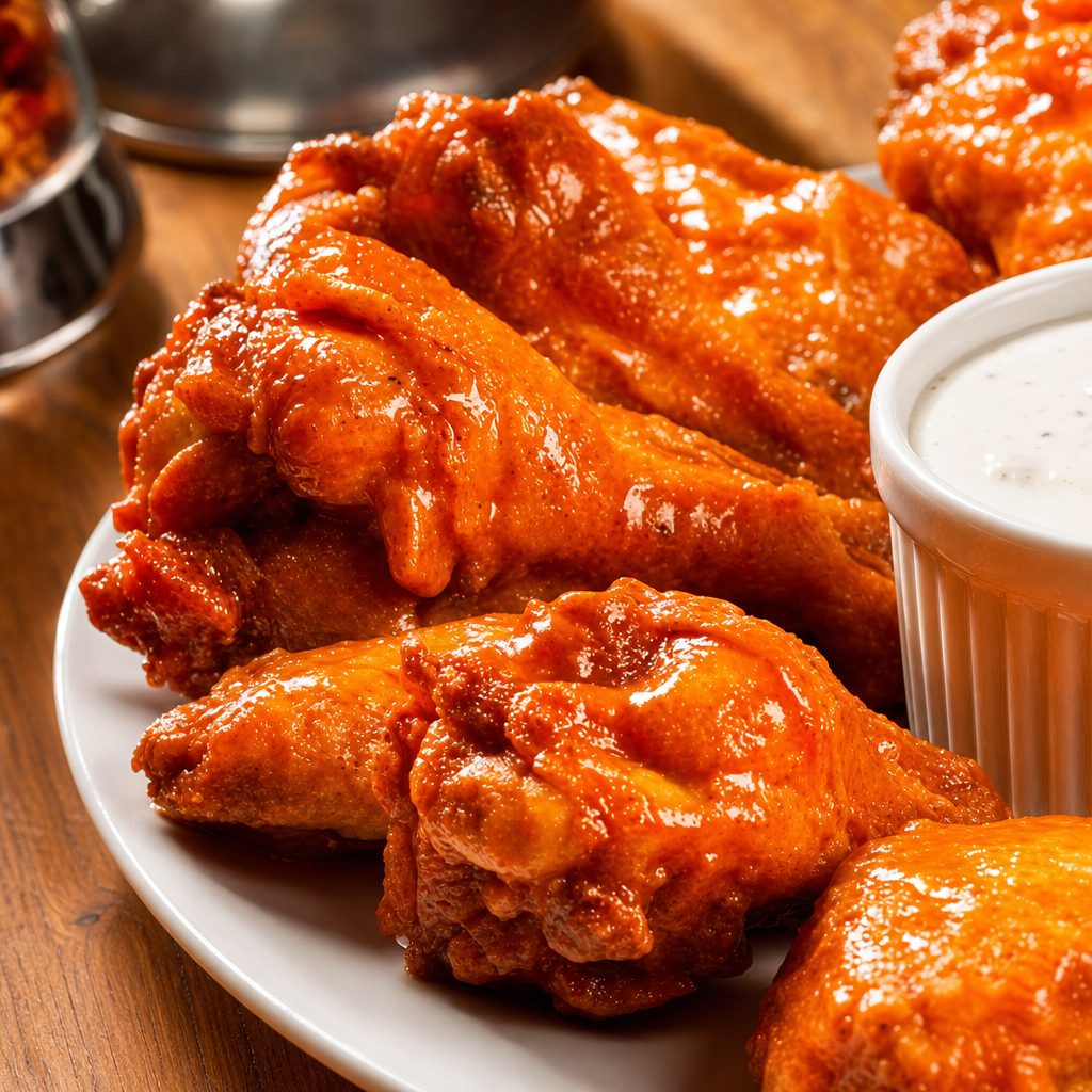 Wood-Fired Wings Tray.